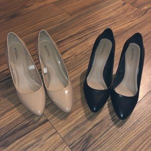 Tan Patent Leather Pumps